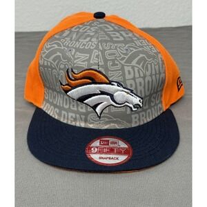 Denver Broncos New Era 9FIFTY Snapback‎ Hat NFL Vintage Collection Orange Gray